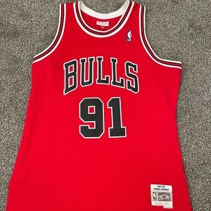 Dennis Rodman Mitchell and Ness Bulls Jersey 97-98